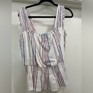 Draper James- peplum tank top